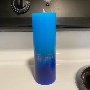 Three Tone Tall Pillar Candle